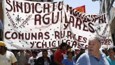 Municipales del interior protestaron por salarios