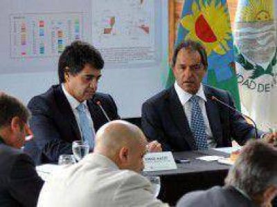 Scioli y su gabinete visitaron a Jorge Macri en Vicente L�pez