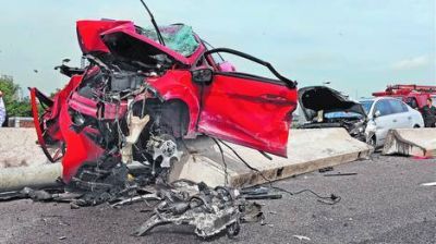 Un herido grave tras un fuerte choque en la Illia