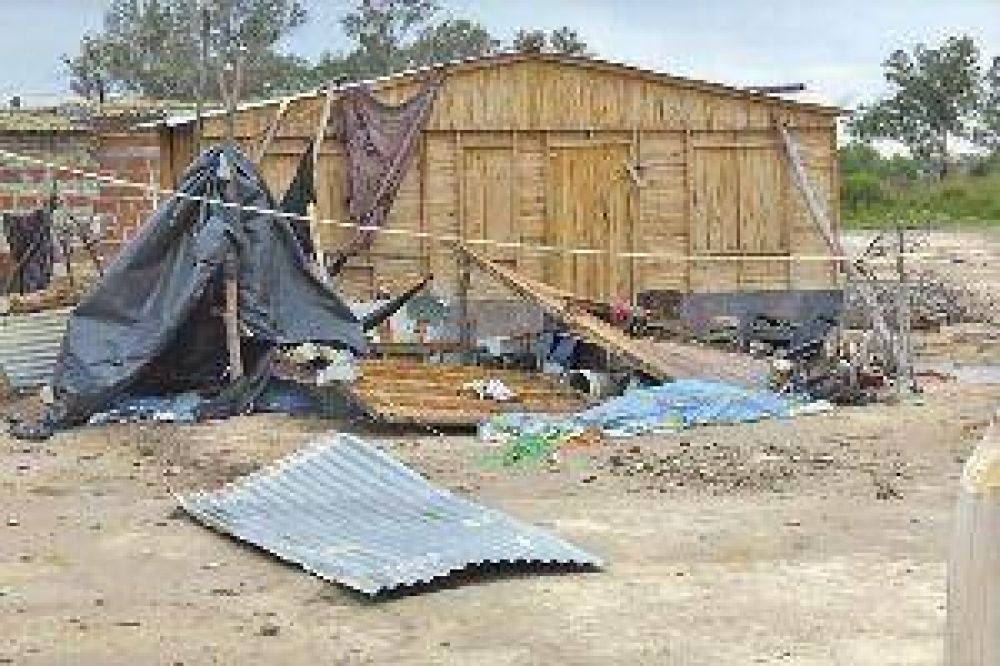 Asistieron a los afectados por el fuerte temporal en Las Termas