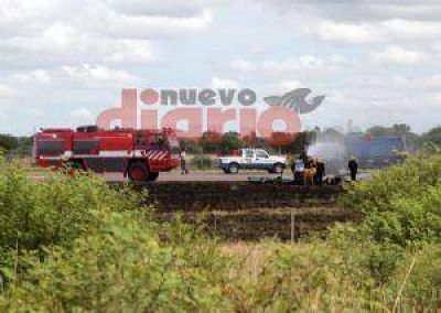 Los medios nacionales se hicieron eco del accidente a�reo en Santiago del Estero