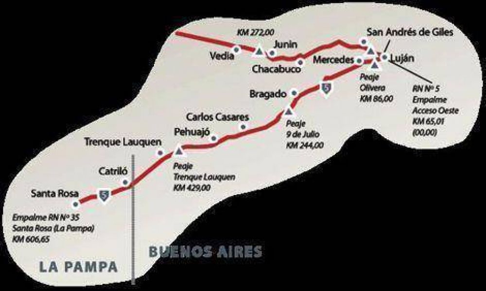 Avanzan en la rescisi�n del contrato de concesi�n de la ruta 5 