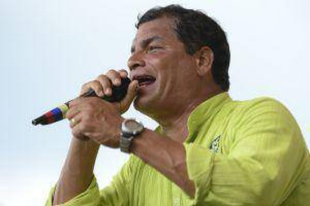 Ecuador: Correa cerr� su campa�a ante una multitud