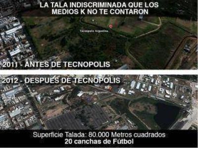 Acusan al Gobierno de talar 8 hect�reas para hacer Tecn�polis