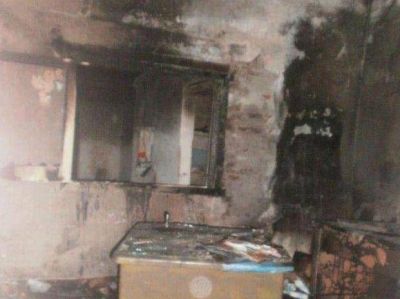 Sospechoso incendio en un local partidario del kirchnerismo en Chab�s