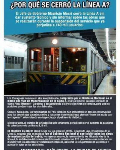 La C�mpora lanza una campa�a en contra de la pol�tica de transporte de Macri