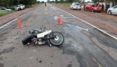 Motociclista sufri� serias lesiones luego de protagonizar un derrape