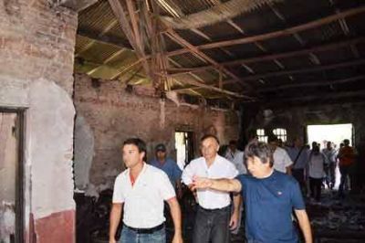 Soto anunci� en Taco Pozo que se reconstruir� la escuela N� 348