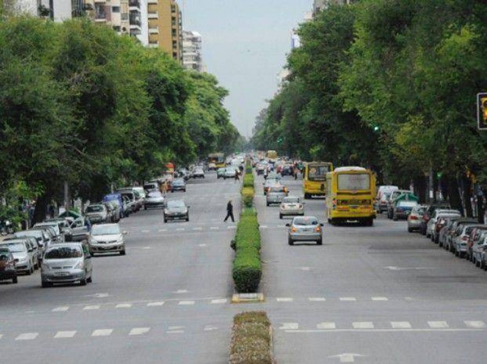 La prxima semana empiezan a pintar las bicisendas sobre la avenida Pellegrini