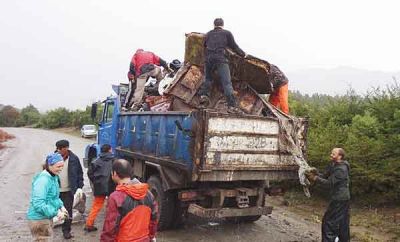 Se realiz� la limpieza del basurero camino a Colonia Suiza