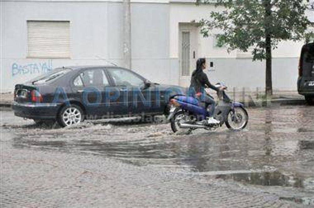En dos d�as, cayeron 80 mil�metros en la ciudad