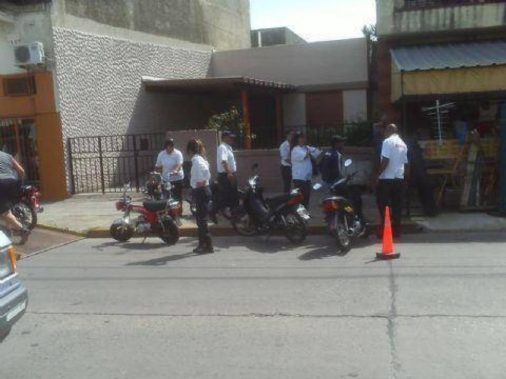 Operativo de tr�nsito en Montevideo y 15