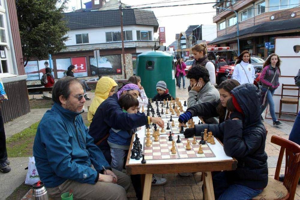 Una tarde a puro ajedrez en Ushuaia