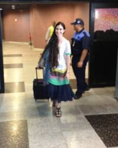 La bloguera Yoani S�nchez lleg� a Brasil