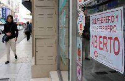 El comercio se queja porque en febrero 1 de cada 4 d�as no son laborables