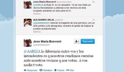 Duro cruce entre Eseverri y el ministro Arl�a por el mal estado de la Ruta 51