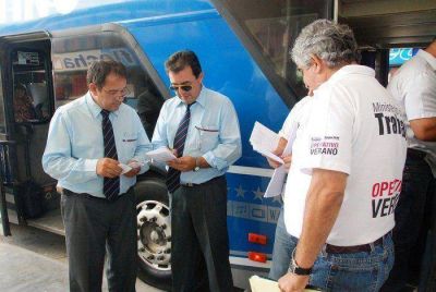 Se detect� un 20,79 % de �mnibus en infracci�n durante el recambio tur�stico de febrero