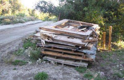 �Es s�lo madera para hacer le�a�