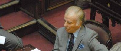Menem: "Si N�stor Kirchner pierde las elecciones, ser� muy dif�cil que su esposa termine el mandato"