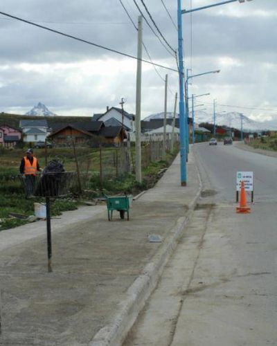 El Municipio avanza con la realizaci�n de sendero peatonal