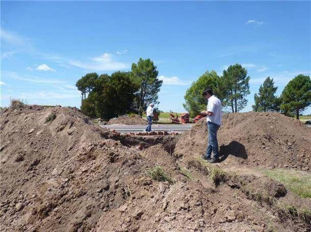 Est�n cambiando el cableado subterr�neo bajo la ruta 226