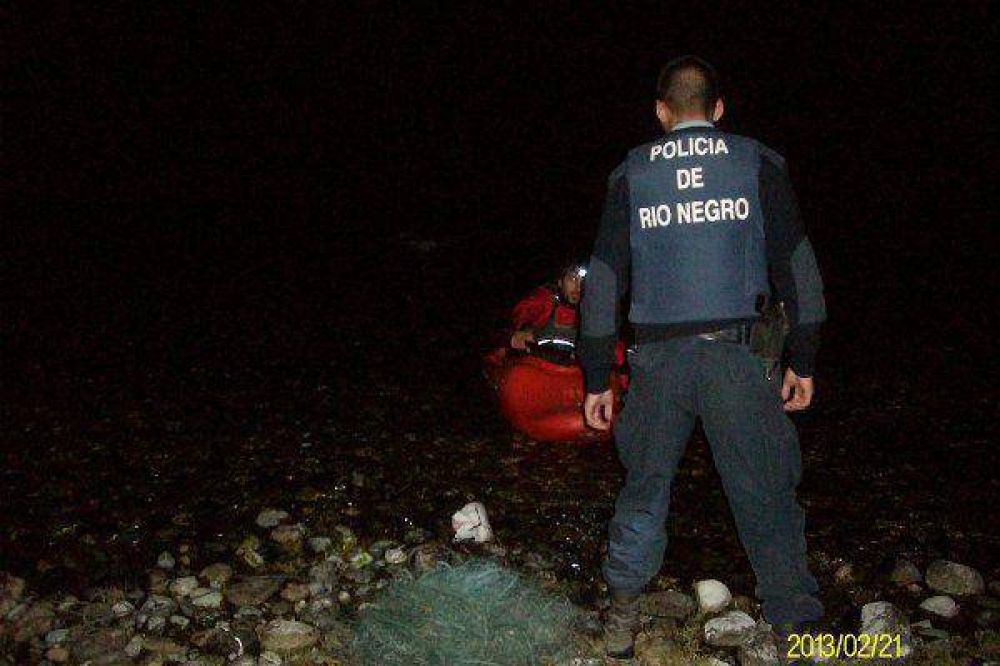Guardapescas descubrieron red furtiva en el Nahuel