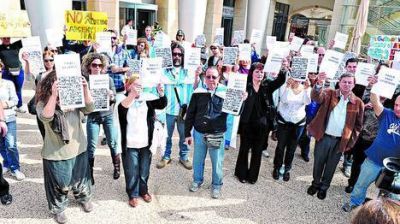 Protesta de argentinos que viven en Israel
