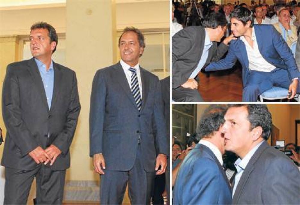 Scioli y Massa "improvisaron" otra foto juntos