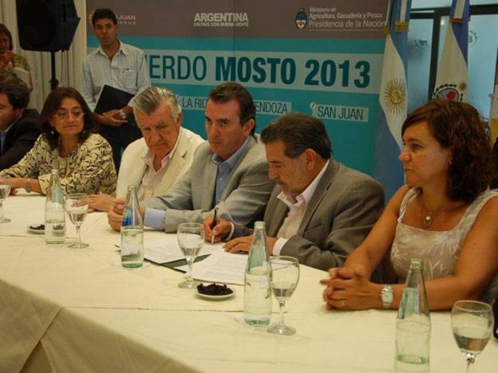 Las provincias acordaron el 32% a la elaboraci�n del mosto para el 2013