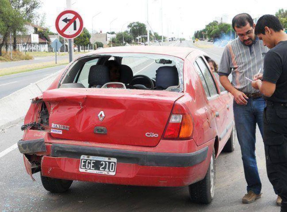 Choque en cadena en la Circunvalaci�n