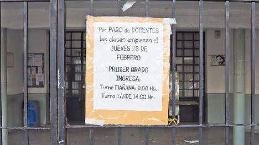 Mal inicio del ciclo lectivo: Hoy y ma�ana la mayor�a de los chicos se queda sin clases