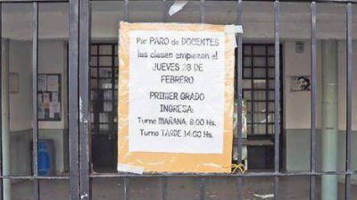 Mal inicio del ciclo lectivo: Hoy y ma�ana la mayor�a de los chicos se queda sin clases