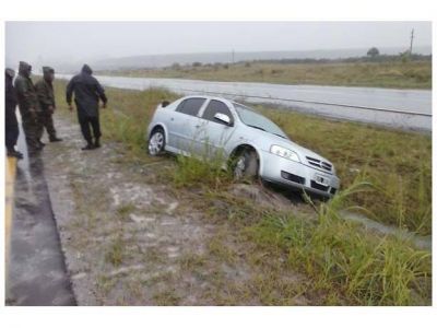 Despiste sin lesionados en la ruta 14