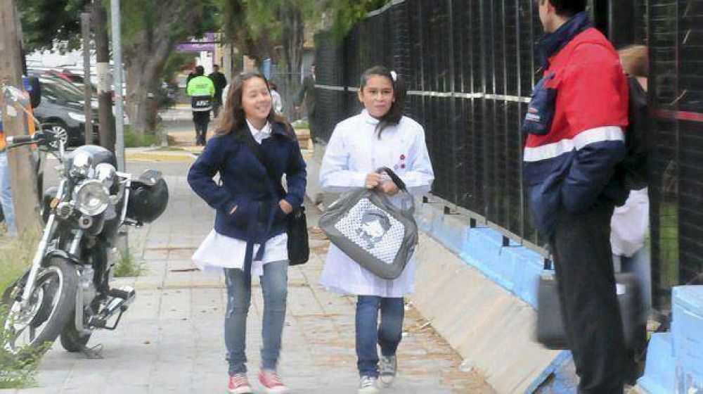 El ciclo lectivo se puso en marcha desde una escuela inicial en Trelew