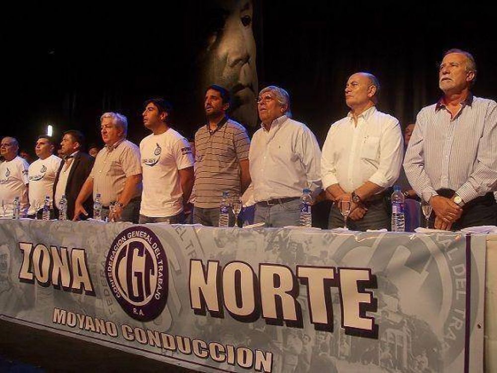 Moyano y Venegas encabezaron la normalizaci�n de la CGT Zona Norte