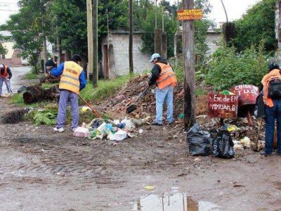 Se cumpli� limpieza integral en todo el barrio San Mart�n