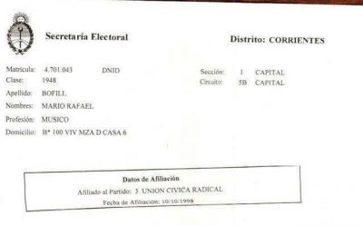 Mario Boffil es afiliado de la UCR, y no puede participar de la interna del PJ