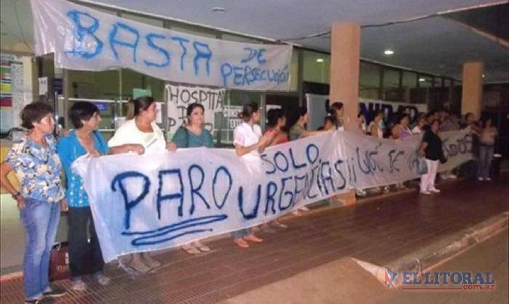 Trabajadores del hospital de Santo Tom� vuelven al paro, esta vez, por 48 horas