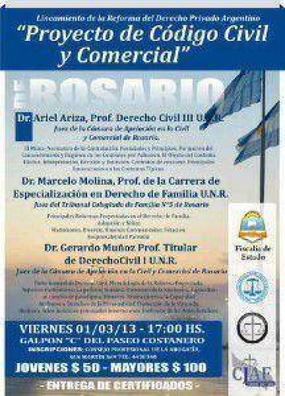  Comisi�n de J�venes Abogados invita a charla sobre el proyecto del C�digo Civil y Comercial