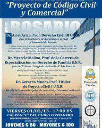 Comisi�n de J�venes Abogados invita a charla sobre el proyecto del C�digo Civil y Comercial