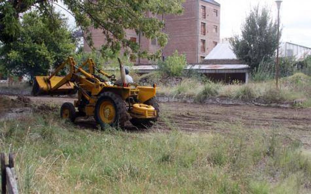 Limpian un terreno c�ntrico