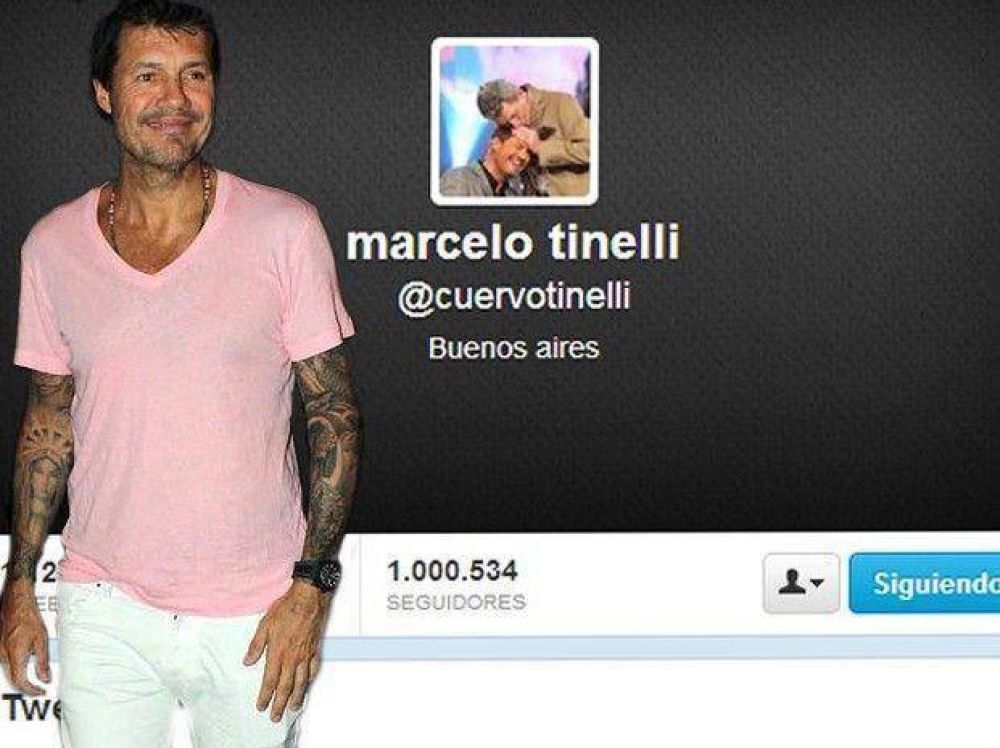 Marcelo Tinelli super� el mill�n de seguidores en Twitter