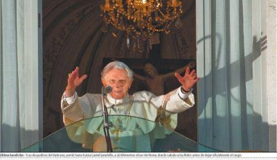 Ratzinger se fue con la promesa de reverenciar y obedecer a su sucesor