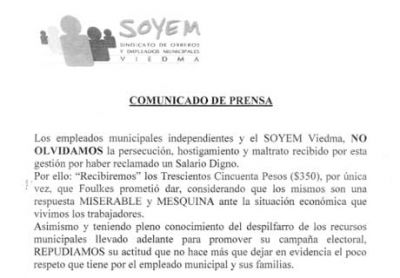Municipales indignados con Foulkes