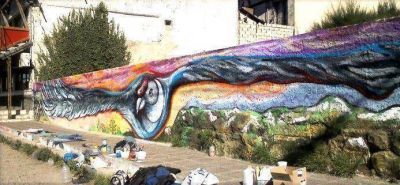 Pintaron un bello mural en Bariloche