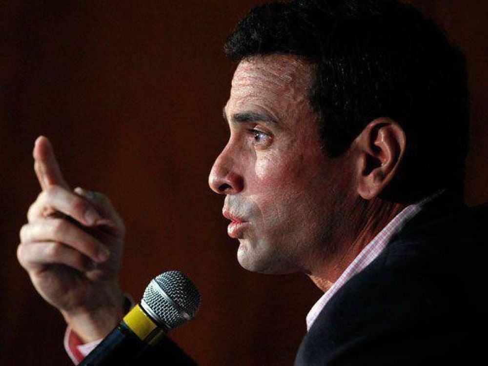 Capriles: "Maduro ha mentido sobre la salud del Presidente"
