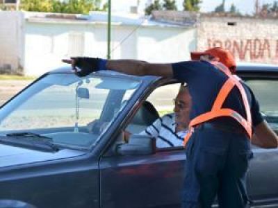 Comenzaron con los controles viales en la avenida Eva Per�n