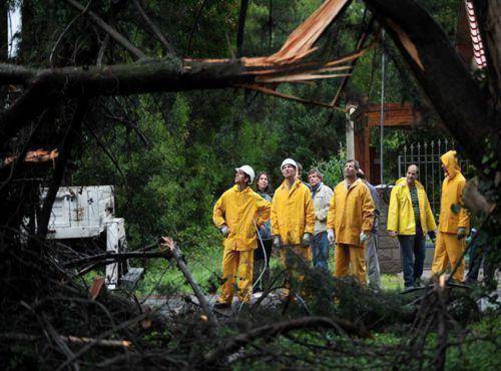 Distintos barrios fueron afectados por el Temporal