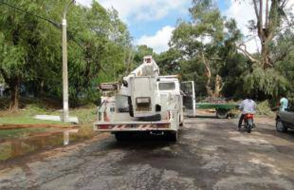 Temporal: Ardua tarea de Coopser para restablecer las l�neas ca�das