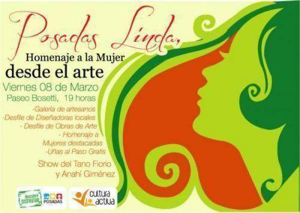 Posadas Linda, homenaje a la mujer en el Paseo Bosetti